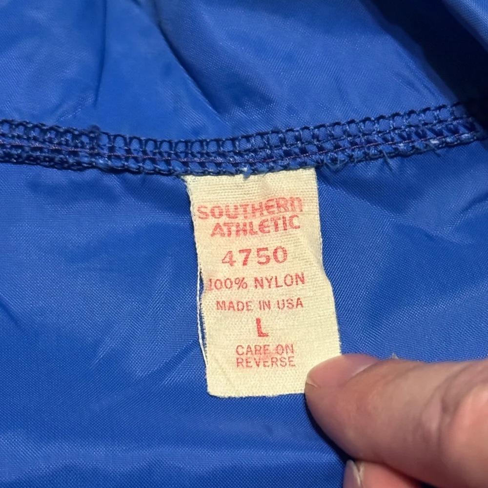 Vintage Southern Athletic 60s Brooklyn Dodgers Nylon L Windbreaker Coach Jacket